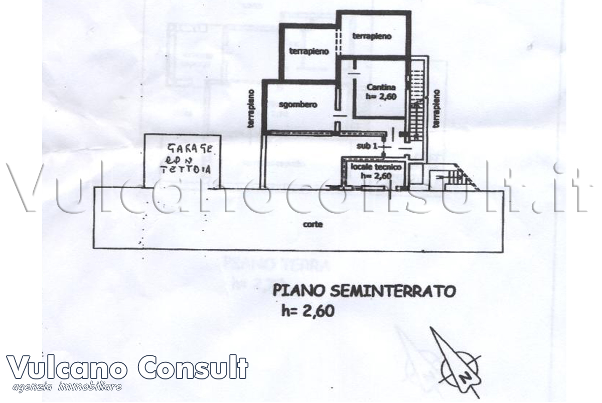 Planimetria seminterrato