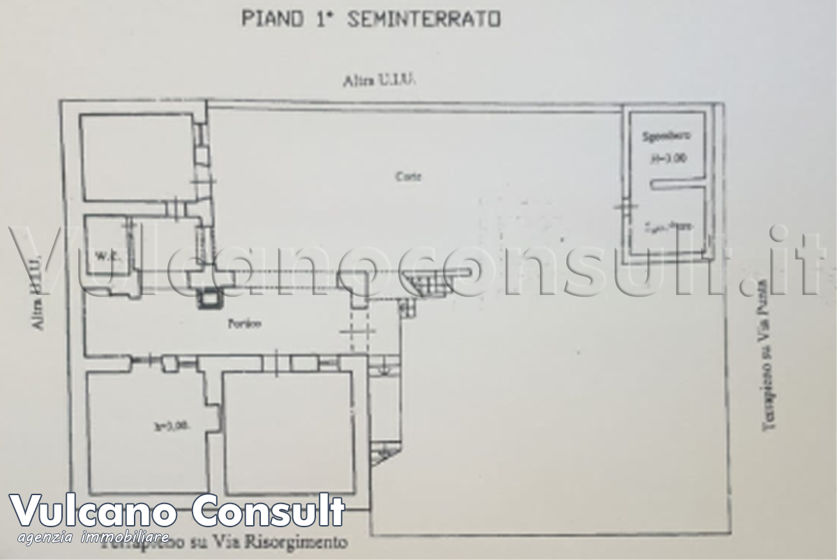 Planimetria seminterrato